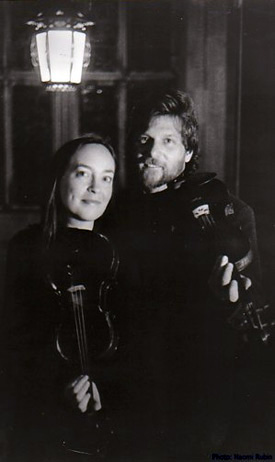 Fiddlers Billy Hardy and Beth Sweeney.